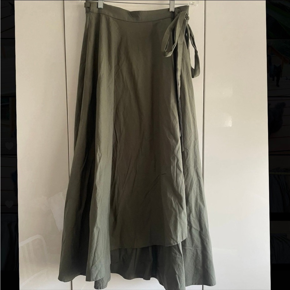 Olive Green Maxi Skirt